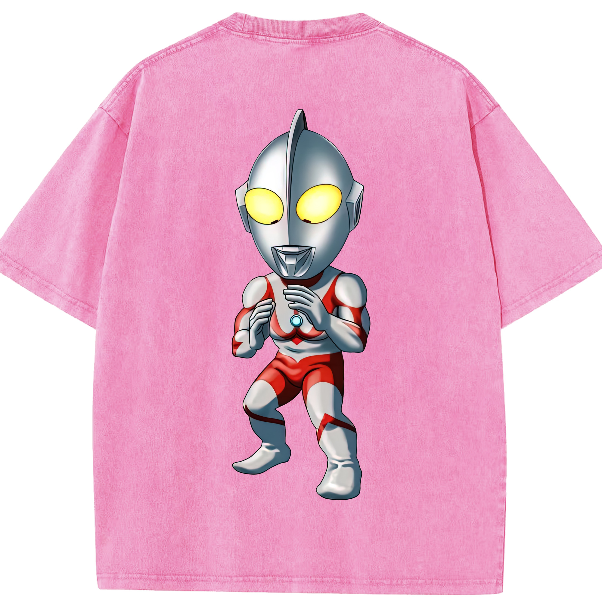 （画像用） ウルトラマン Ultraman 綿100% ヴィンテージ風 半袖Tシャツ（背面プリント）
